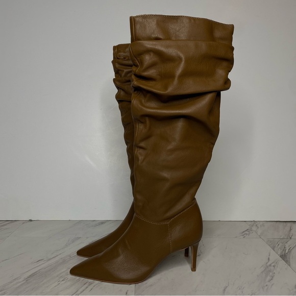 New! Schutz Ashlee Slouch Brown Heeled Tall Boot 5 1/2 B - Picture 15 of 15